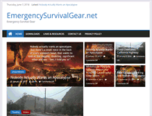 Tablet Screenshot of emergencysurvivalgear.net